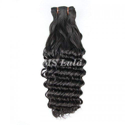 Deep Curly Virgin Human Hair Double Drawn Bundles | Human Hair Wig | Lace Front